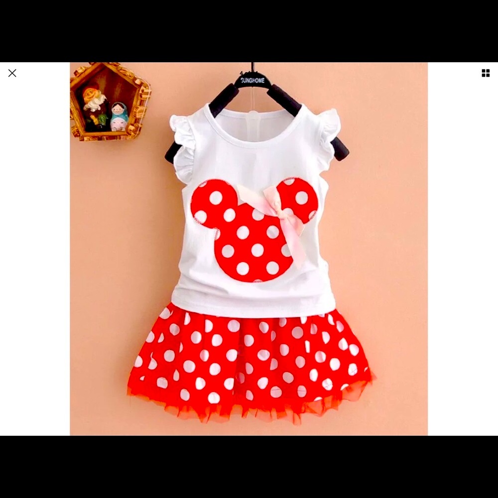 New precious mini mouse outfit for girls.